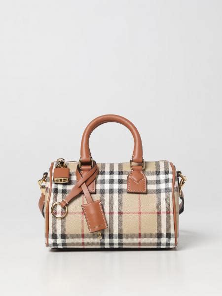 bauletto burberry commento|Borsa bowling mini Check (Marrone betulla scuro) .